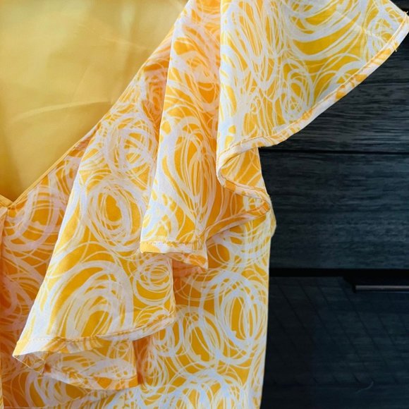 NWT Cynthia Steffe Summer Yellow Dress Size 4 - Picture 4 of 5